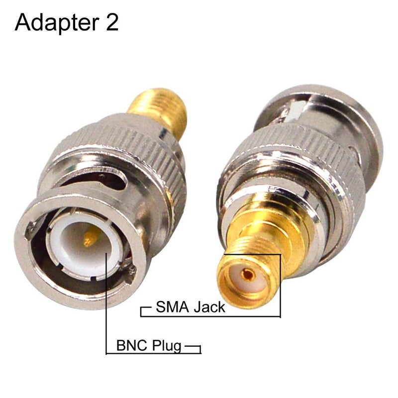 onelinkmore 8-Piece SMA to BNC RF Coaxial Adapter Kit, Gold Plated Brass, Includes SMA Male/Female to BNC Male/Female Connectors, 50 Ohm Low Loss for VNA, Ham Radio, SDR & Antenna Analyzer - Image 4
